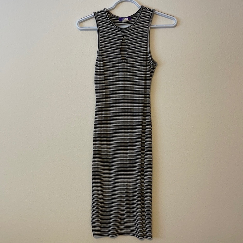 Striped bodycon dress